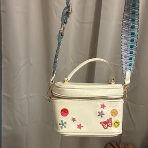 Chic White and Blue Mini Bags with Star Accents